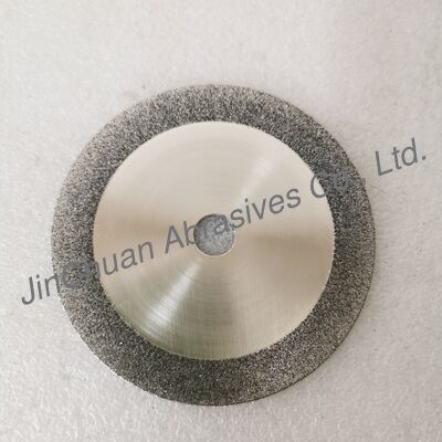 Kualitas  Customed Single-Sided Abrasive Electroplated CBN Cutting Blades 100*0.8*12.7mm B60/70 pabrik