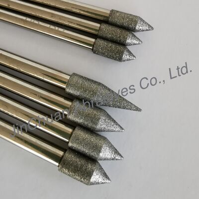 Kualitas  Custom-Made Electroplated Diamond Grinding Heads In Various Sizes. For Cemented Carbide pabrik