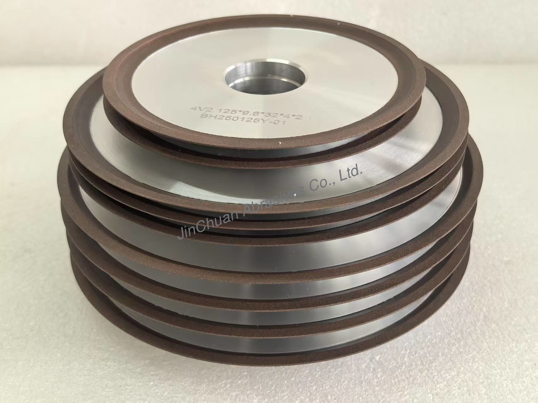Resin Bonded Diamond Disc Grinding Wheels 4V2  in 125mm Wheel Size