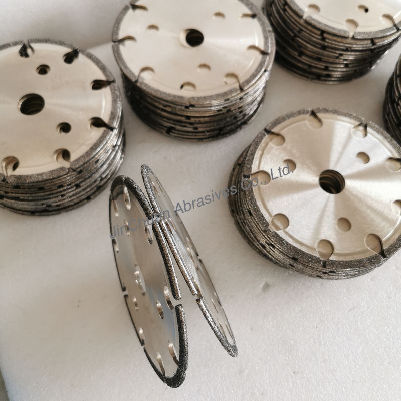 145*4.8*16*6mm B80/100 Electroplated CBN Cyclone Grinding Wheel For Chain SawSaws