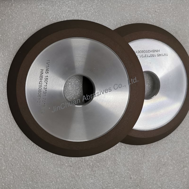 Resin  Bond Diamond  Grinding Wheel  1V1 /45 ° 150*13*31.75*8mm