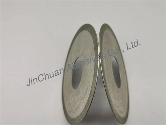 Silver Electroplated Diamond Grinding Wheels Cutting Blade Untuk 1A1 100mm * 0.8mm * 7mm