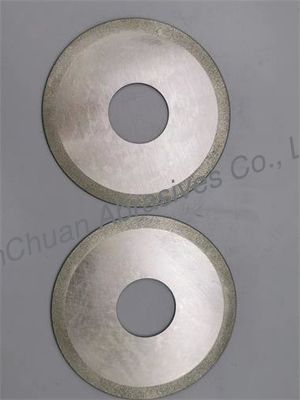 Silver Electroplated Diamond Grinding Wheels Cutting Blade Untuk 1A1 100mm * 0.8mm * 7mm