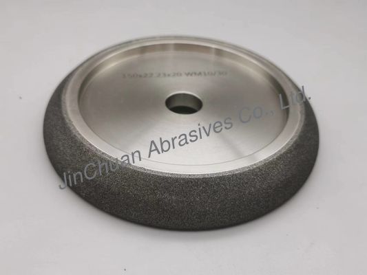 Woodmizer Electroplated CBN Grinding Wheels Untuk Band Saw WM10 / 30 150 * 22.23 * 20mm