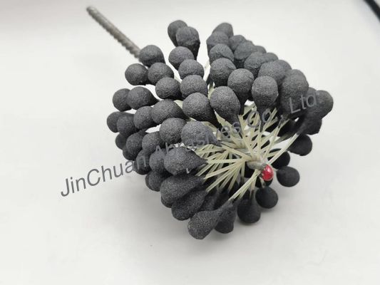 100 * 80 * 200mm Bola Silinder Sikat Asah Fleksibel Untuk Membersihkan Dan Menyelesaikan Bores