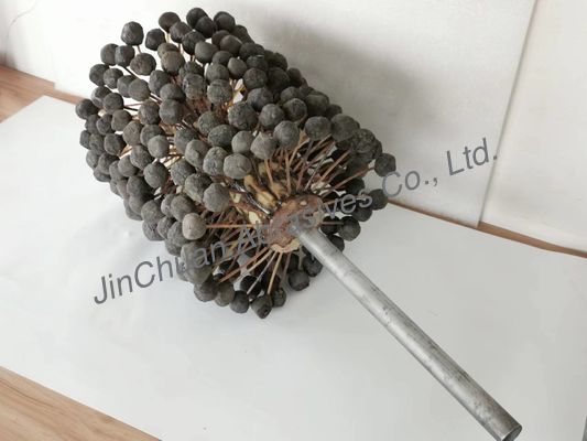 220 * 250 * 400mm Silinder Mesin Mengasah Sikat Polishing Bola Kepala Lubang Dalam SIC180 #