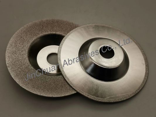 100mm Electro Cbn Cup Grinding Wheel Disc B100 Untuk Baja Tungsten Carbide Asphalt