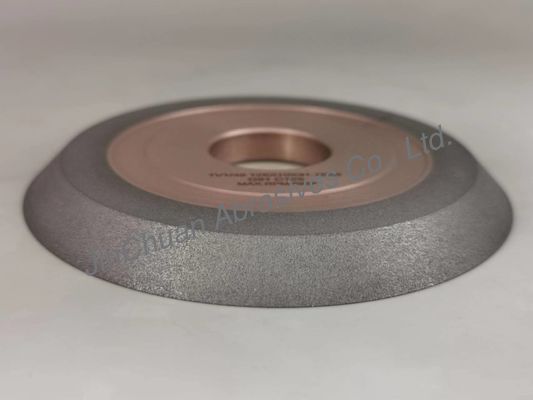 Roda Gerinda Berlian Ikatan Hibrid Resin 1v1 Untuk Penggilingan Cnc 125*10*31,75*6 Mm