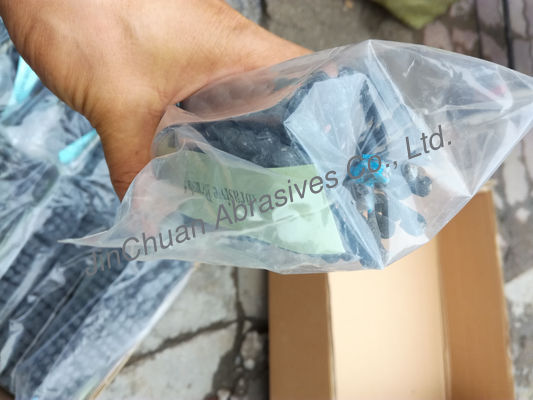 Efisiensi Tinggi Karbida Silikon Bulat Pengasah Sikat Abrasives Metal Handle