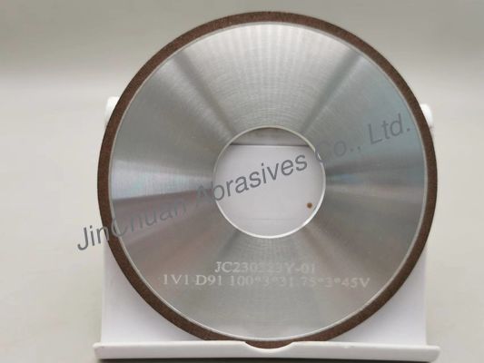 100mm Resin Bonded Diamond Grinding Disc 1V1 45 derajat Roda