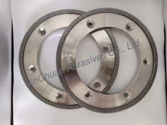 Electro Bonded CBN Grinding Wheel Untuk Cast Iron 6 Lubang Diamond Grinder Disc 254mm