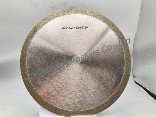 1A1 Roda penggiling berlian yang dilektroplasi dengan diameter 200 mm Ketebalan 1,8 mm D80/100