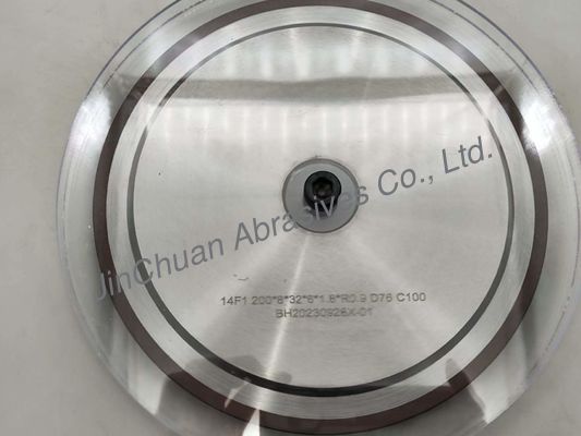 R0.9 14A1 Resin Bond Diamond Wheels untuk menggiling alat karbida