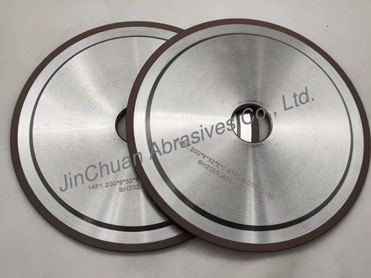 R0.9 14A1 Resin Bond Diamond Wheels untuk menggiling alat karbida
