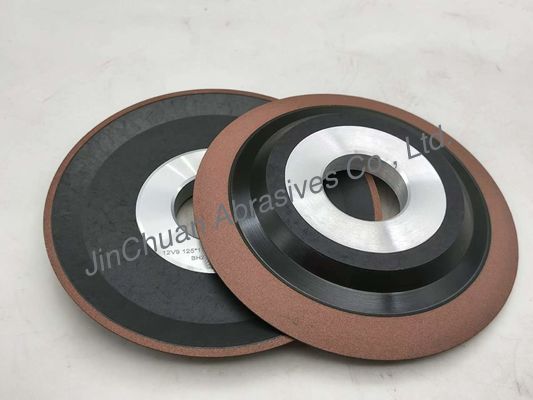 Bentuk piring 12V9 Diamond Grinding Wheel Hitam Bakelit Jenis