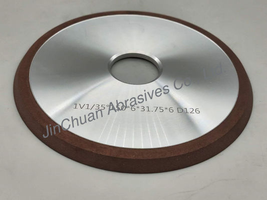 1V1 Resinoid League Diamond Grinding Wheel 150mm Dengan 30 45 derajat