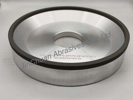 6A2 Resin Bond CBN Grinding Wheels Dengan Diameter 203mm Lubang Dalam 84mm Ketebalan 51mm