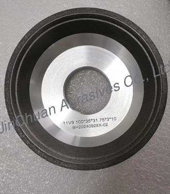 Diameter 100mm 11v9 Bond Roda Resin Berbentuk CBN CBN