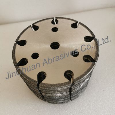 B80/100 145*4.8 * 16 *6 mm Dinasaw CBN Cyclone Grinding Wheels untuk Memasah Chain Saws