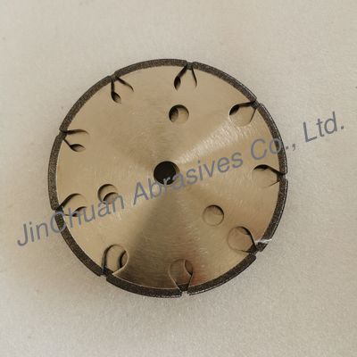 B80/100 145*4.8 * 16 *6 mm Dinasaw CBN Cyclone Grinding Wheels untuk Memasah Chain Saws