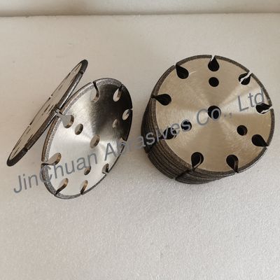 B80/100 145*4.8 * 16 *6 mm Dinasaw CBN Cyclone Grinding Wheels untuk Memasah Chain Saws