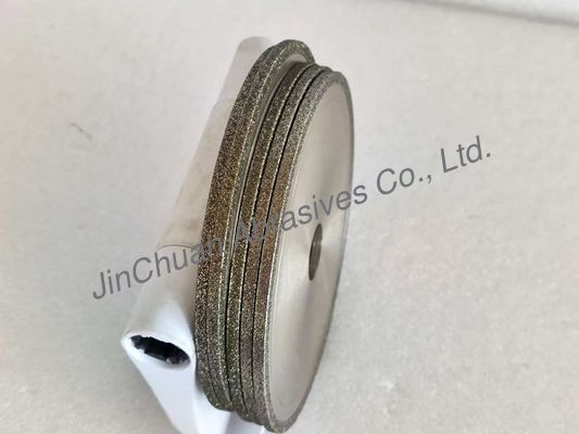 200mm 4,5mm Ketebalan Electroplated Bonded CBN Roda Untuk Fluting Dan Slotting