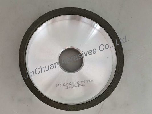 6A2 Resin Diamond Grinding Wheel Untuk PCD Dan PCBN Tools Cup Bentuk