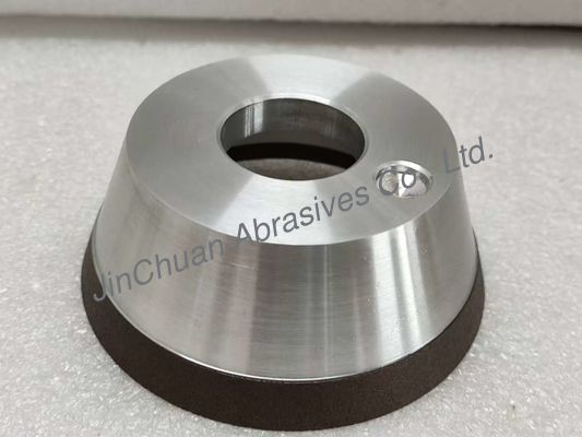 11V2 Resin Diamond Grinding Wheel Dengan Aluminium Body Grit 151 Diameter 100