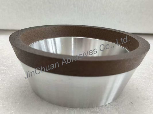 11V2 Resin Diamond Grinding Wheel Dengan Aluminium Body Grit 151 Diameter 100