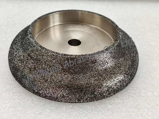 Electroplated CBN Grinding Wheel Untuk Band Saw Blade Dengan Diameter Tubuh Baja 127mm