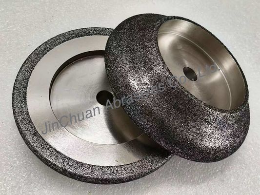 Electroplated CBN Grinding Wheel Untuk Band Saw Blade Dengan Diameter Tubuh Baja 127mm