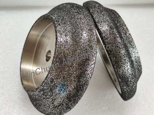 Electroplated CBN Grinding Wheel Untuk Band Saw Blade Dengan Diameter Tubuh Baja 127mm