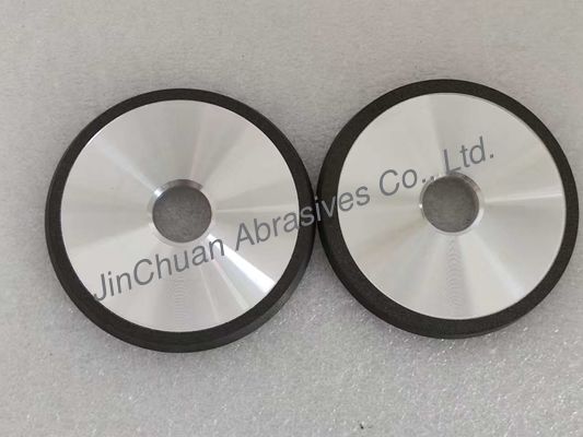 Gray CBN Resin Bond Grinding Wheel 1V1 75mm Dengan 10 derajat Untuk Efisiensi Gashing