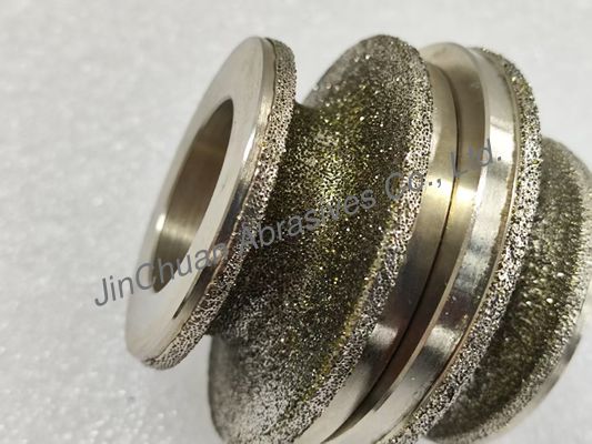 Disesuaikan berlian Electroplated Dressing roda penggiling biasa Roda