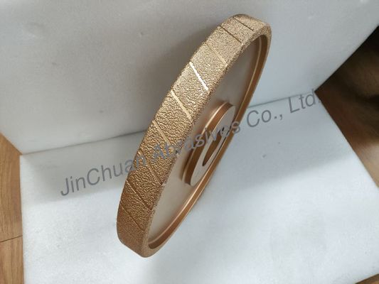 400mm Grain Rough Vacuum Brazed Diamong Wheel D25/30 Grinding Wheel untuk besi cor