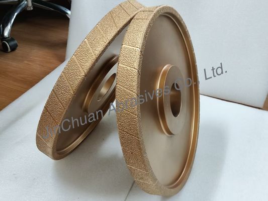 400mm Grain Rough Vacuum Brazed Diamong Wheel D25/30 Grinding Wheel untuk besi cor