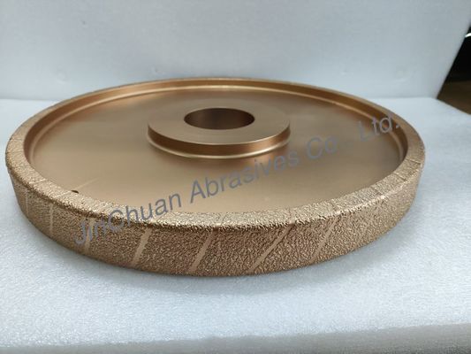 400mm Grain Rough Vacuum Brazed Diamong Wheel D25/30 Grinding Wheel untuk besi cor