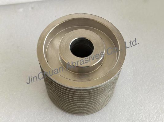 Ukuran dan Bentuk Khusus Warna Amber Roda Cbn Elektroplated Bonded Untuk Penggilingan Dan Peningkatan