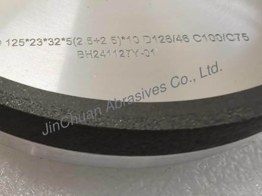 Double Grits 6A9 Diamond grinding wheel dengan 2 biji yang berbeda D126/D46