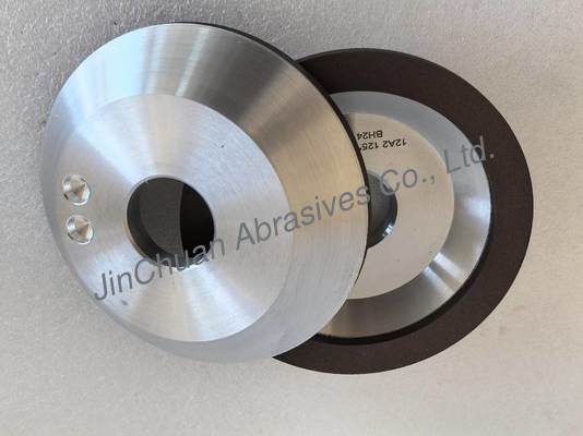 12A2 Resin Bond Diamond Dish Wheels Untuk Cemented Carbide Sharpening Grinding Disc