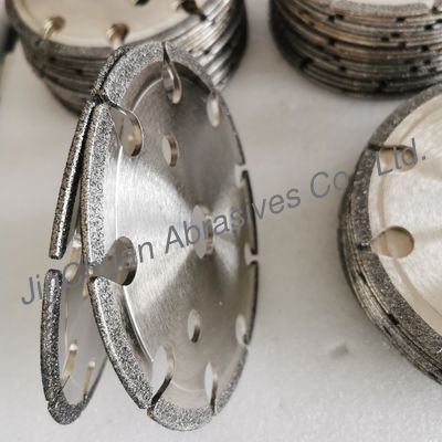 145*4.8*16*6mm B80/100 Electroplated CBN Cyclone Grinding Wheel Untuk Chain SawSaws