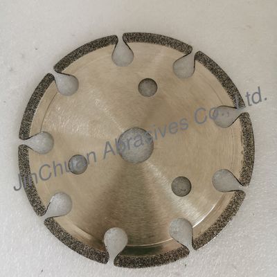 145*4.8*16*6mm B80/100 Electroplated CBN Cyclone Grinding Wheel Untuk Chain SawSaws