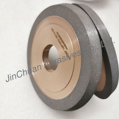 Resin dan Metal Hybrid Bond Diamond Grinding Wheel 1V1/20° 125*10*31.75*10mm D91 Efisiensi yang Lebih Tinggi, Kehidupan yang Lebih Lama Dan Pengendalian Bentuk