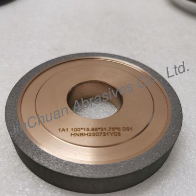 1A1 100*15.88*31.75*6mm D91 Resin And Metal Hybrid Bond Diamond Grinding Wheel Efisiensi yang lebih tinggi Umur yang lebih lama