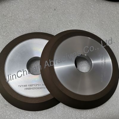 Resin  Bond Diamond  Grinding Wheel  1V1 /45 ° 150*13*31.75*8mm