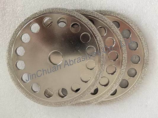 Roda berlian berserat vakum berkinerja tinggi untuk penggilingan besi cor dengan bentuk yang dapat disesuaikan dengan D40/45 Grit dan umur panjang