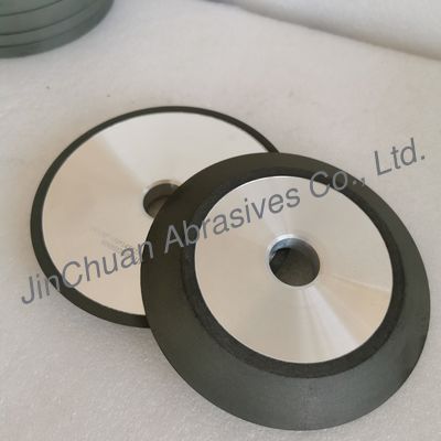 1V1/35° 150*14T*25.4*5mm D400 C100 Resin Bond Diamond Grinding Wheel For Grinding Carbon Brush