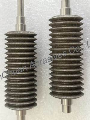 Roda Gerinda CBN Elektroplating Kustom Non-Standar 30*122.5*6*3 Mm Untuk Mengasah Mata Gergaji Multitool (BIM, HCS, HSS)