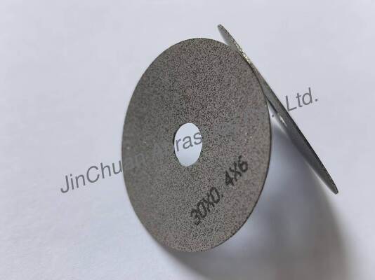 0.4mm supper tipis chip breaker logam ikatan cbn roda pemotong 1A8 untuk slotters