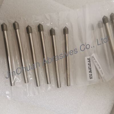 Custom-Made 10*8*10*120mm 30°-120° D126 Bit Penggilingan Elektroplated Untuk Karbida Semen